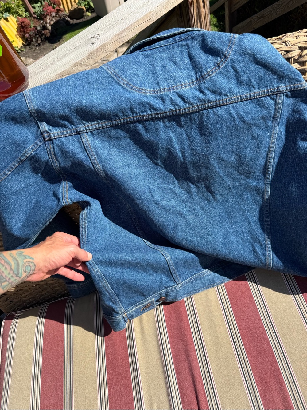 Denim Gear Blue Jacket - Men's Jean Coat size XL Made in Hong Kong ! - Picture 7 of 10